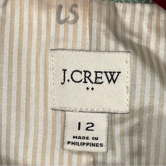 J. Crew Green Herringbone Wool Blend Holland Single Button Blazer Women’s 12 - Picture 11 of 12